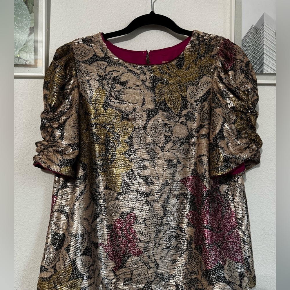 Anthropologie sequined blouse - Picture 3 of 9
